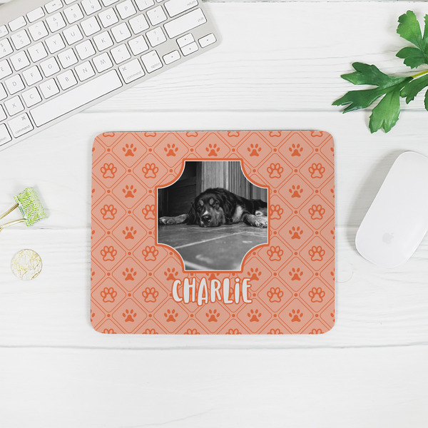 Pet Photo Rectangular Mouse Pad - LIFESTYLE 2
