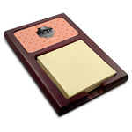 Pet Photo Red Mahogany Sticky Note Holder (Personalized)