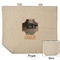 Pet Photo Reusable Cotton Grocery Bag - Front & Back View