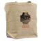 Pet Photo Reusable Cotton Grocery Bag - Front View