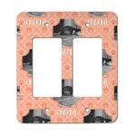 Pet Photo Rocker Style Light Switch Cover - Two Switch