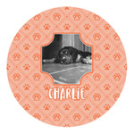 Pet Photo Round Decal - Large (Personalized)