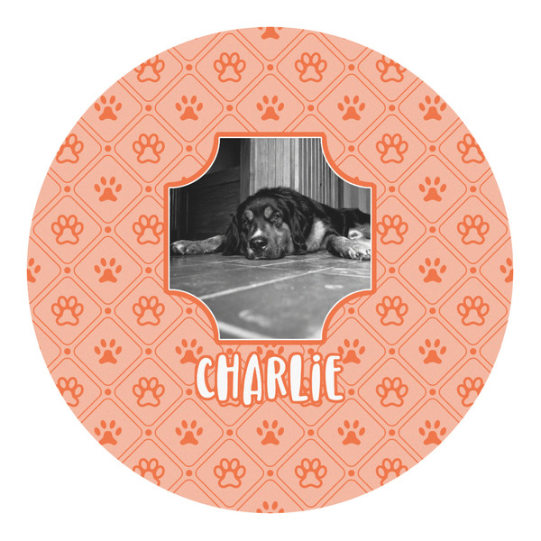 Custom Pet Photo Round Decal - Large (Personalized)