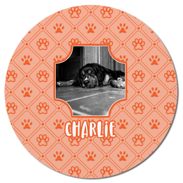Pet Photo Round Fridge Magnet - FRONT