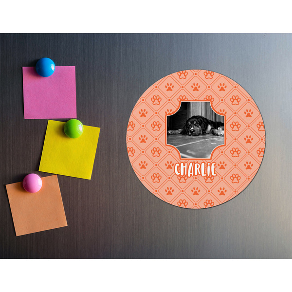Pet Photo Round Fridge Magnet - LIFESTYLE