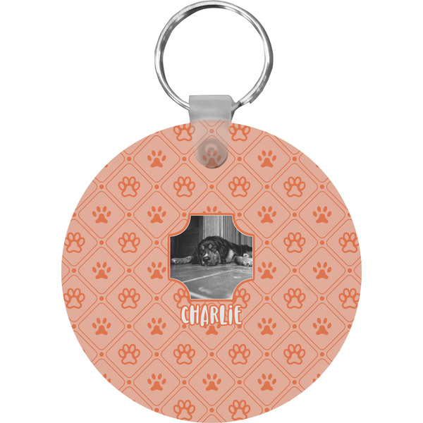 Pet Photo Round Keychain (Personalized)