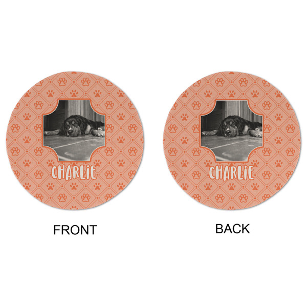 Pet Photo Round Linen Placemats - APPROVAL (double sided)