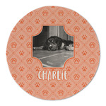 Pet Photo Round Linen Placemat - Single Sided