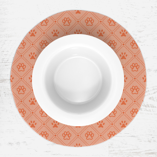 Pet Photo Round Linen Placemats - LIFESTYLE (single)
