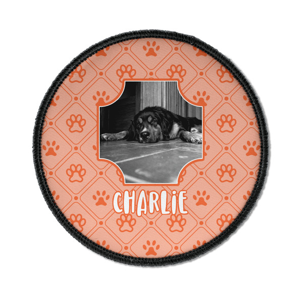 Custom Pet Photo Iron On Round Patch