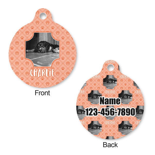 Pet Photo Round Pet ID Tag - Large - Approval