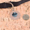 Pet Photo Round Pet ID Tag - Large - In Context