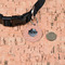 Pet Photo Round Pet ID Tag - Small - In Context