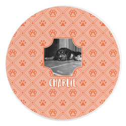 Pet Photo Round Stone Trivet