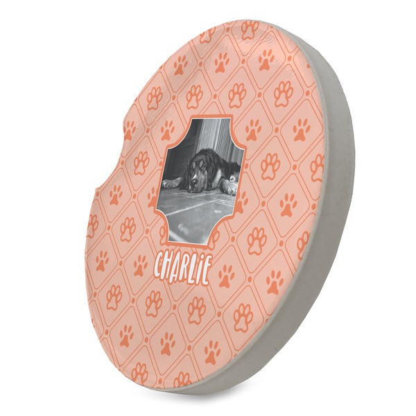 Pet Photo Sandstone Car Coaster - STANDING ANGLE