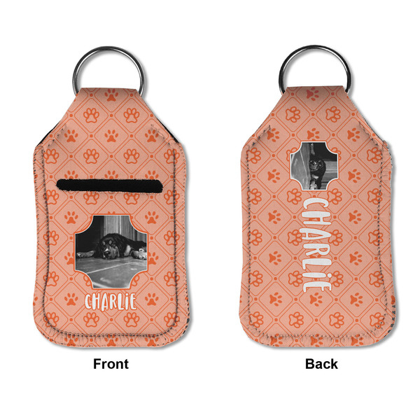 Pet Photo Sanitizer Holder Keychain - Small APPROVAL (Flat)