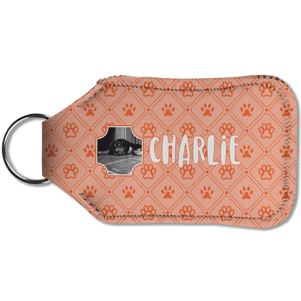 Pet Photo Sanitizer Holder Keychain - Small (Back)