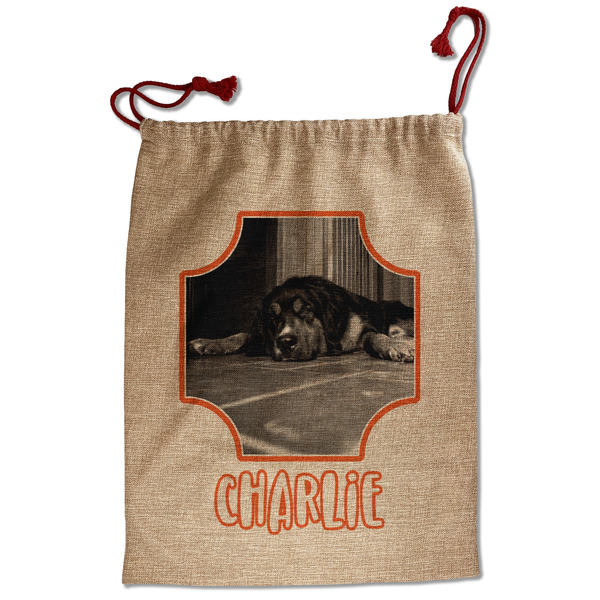 Custom Pet Photo Santa Sack - Front