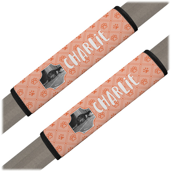 Custom Pet Photo Seat Belt Covers (Set of 2) (Personalized)