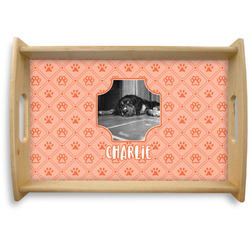 Pet Photo Natural Wooden Tray - Small (Personalized)