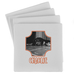 Pet Photo Absorbent Stone Coasters - Set of 4