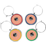 Pet Photo Wine Charms (Set of 4) (Personalized)