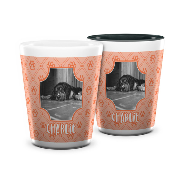 Custom Pet Photo Ceramic Shot Glass - 1.5 oz