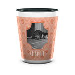 Pet Photo Ceramic Shot Glass - 1.5 oz - Two Tone - Set of 4