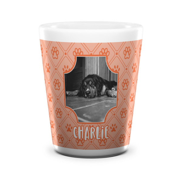 Pet Photo Shot Glass - White - FRONT