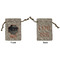 Pet Photo Small Burlap Gift Bag - Front and Back