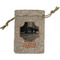 Pet Photo Small Burlap Gift Bag - Front