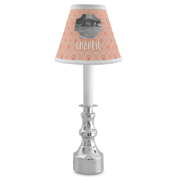 Pet Photo Small Chandelier Lamp - LIFESTYLE (on candle stick)