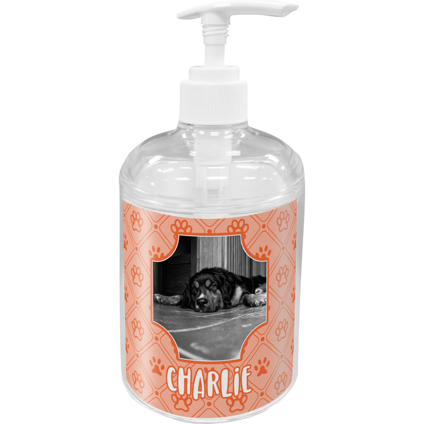 Custom Pet Photo Acrylic Soap & Lotion Bottle