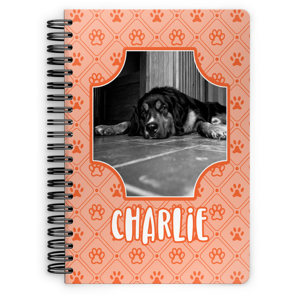 Custom Pet Photo Spiral Notebook - 7x10