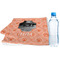Pet Photo Sports Towel Folded with Water Bottle