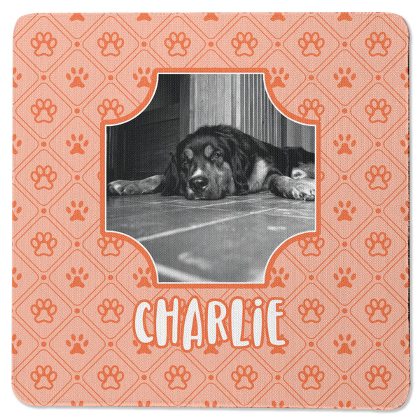 Pet Photo Square Coaster Rubber Back - Single