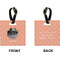 Pet Photo Square Luggage Tag (Front + Back)