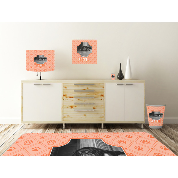 Pet Photo Square Wall Decal Wooden Desk