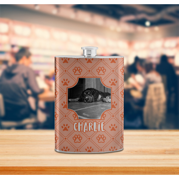 Pet Photo Stainless Steel Flask - LIFESTYLE 2
