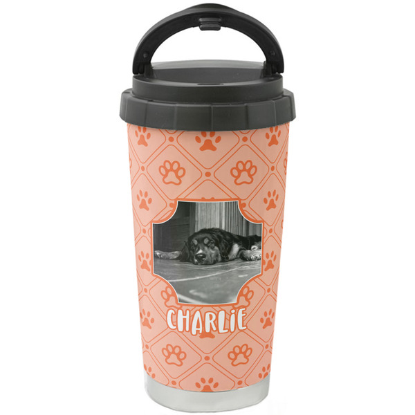 Custom Pet Photo Stainless Steel Coffee Tumbler (Personalized)