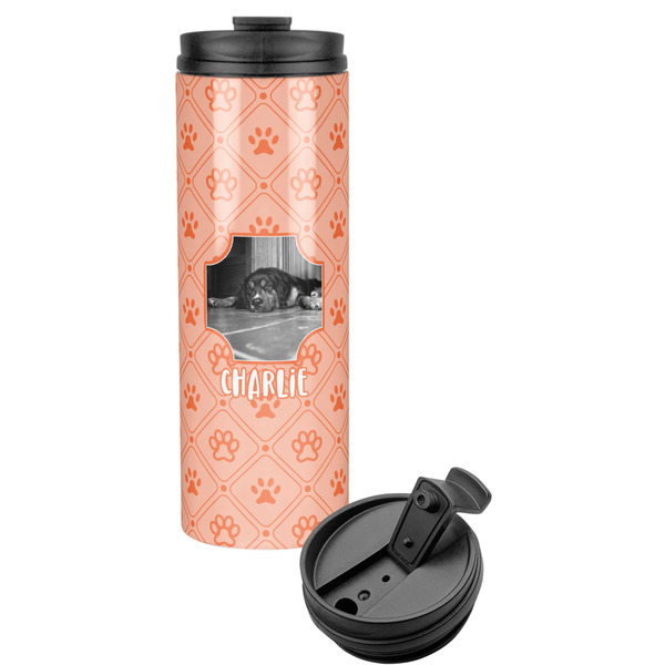 Custom Pet Photo Stainless Steel Skinny Tumbler