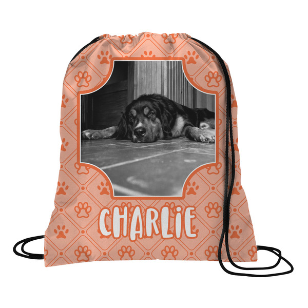 Custom Pet Photo Drawstring Backpack - Large (Personalized)