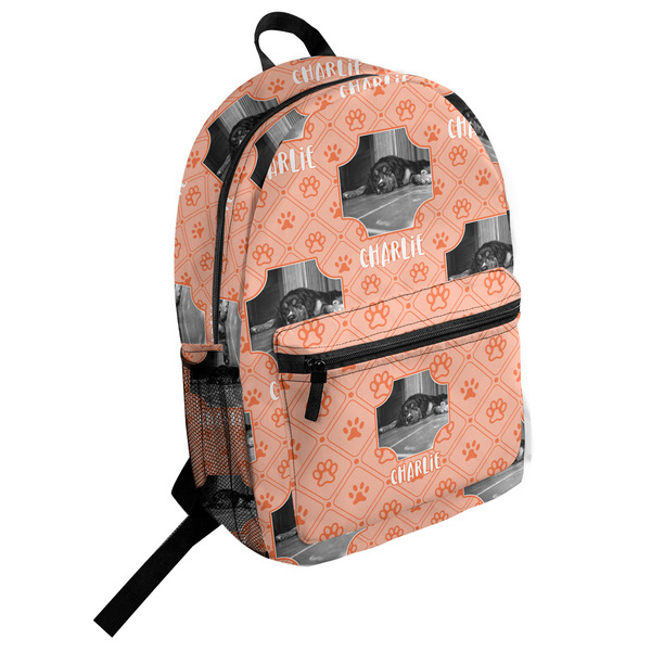 Custom Pet Photo Student Backpack (Personalized)