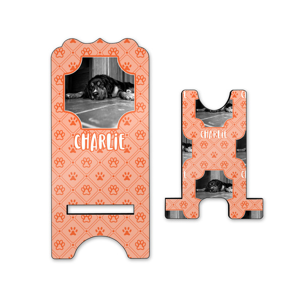 Pet Photo Stylized Phone Stand - Front & Back - Small