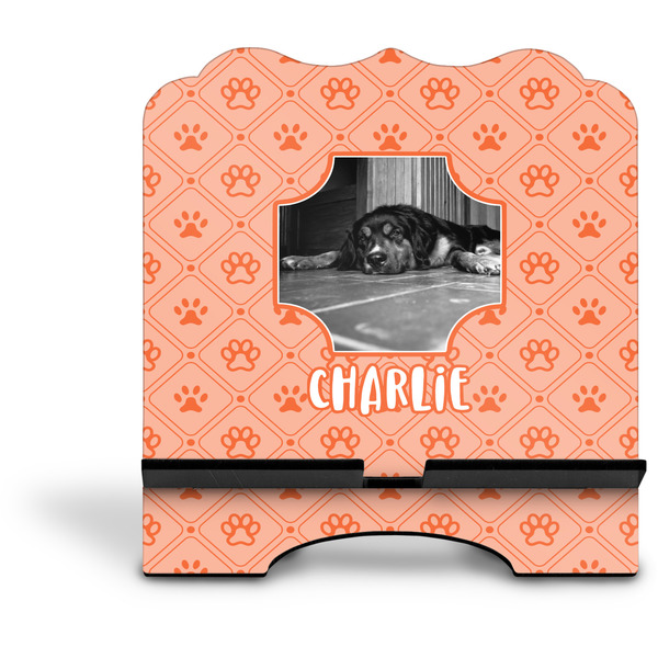 Pet Photo Stylized Tablet Stand - Front without iPad