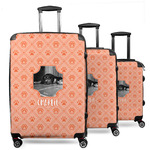 Pet Photo 3 Piece Luggage Set - 20" Carry On, 24" Medium Checked, 28" Large Checked