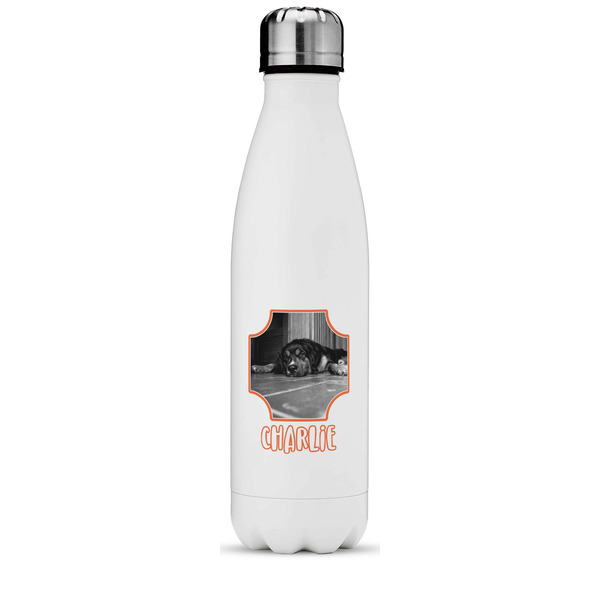 Custom Pet Photo Water Bottle - 17 oz. - Stainless Steel - Full Color Printing
