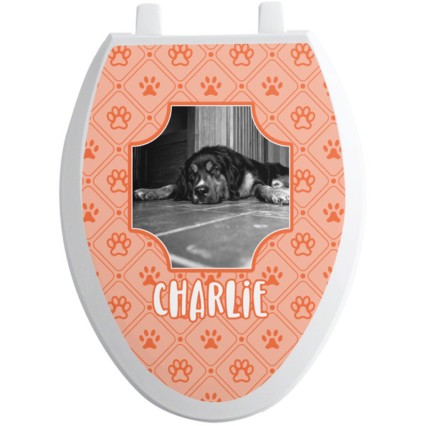 Pet Photo Toilet Seat Decal Elongated