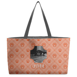 Pet Photo Beach Totes Bag - w/ Black Handles