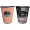 Pet Photo Trash Can Black - Front and Back - Apvl